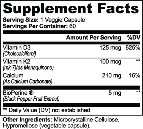 Bone & Cardiovascular Support (Vitamin K2 + D3)