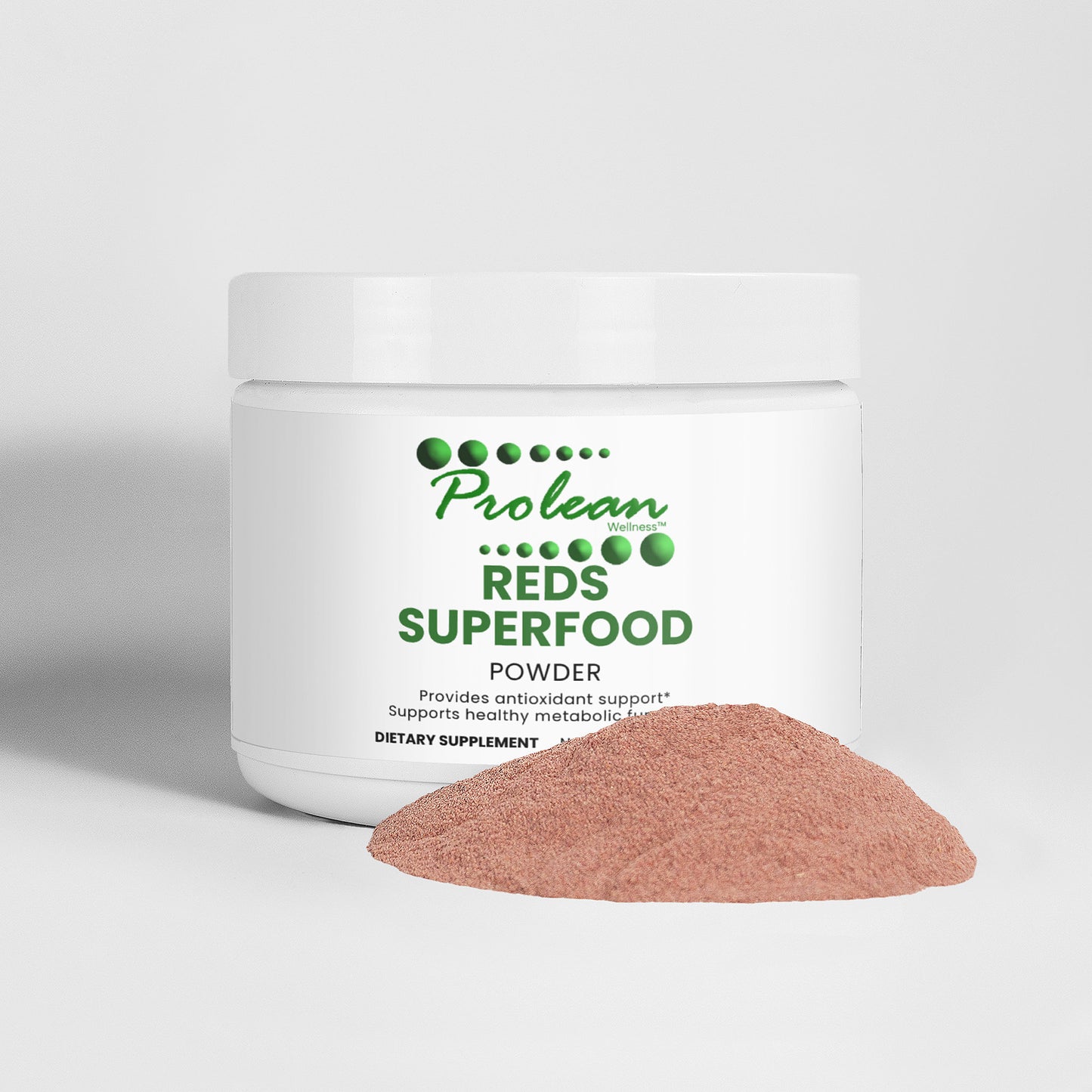 Prolean Reds Superfood - Front with Supplements