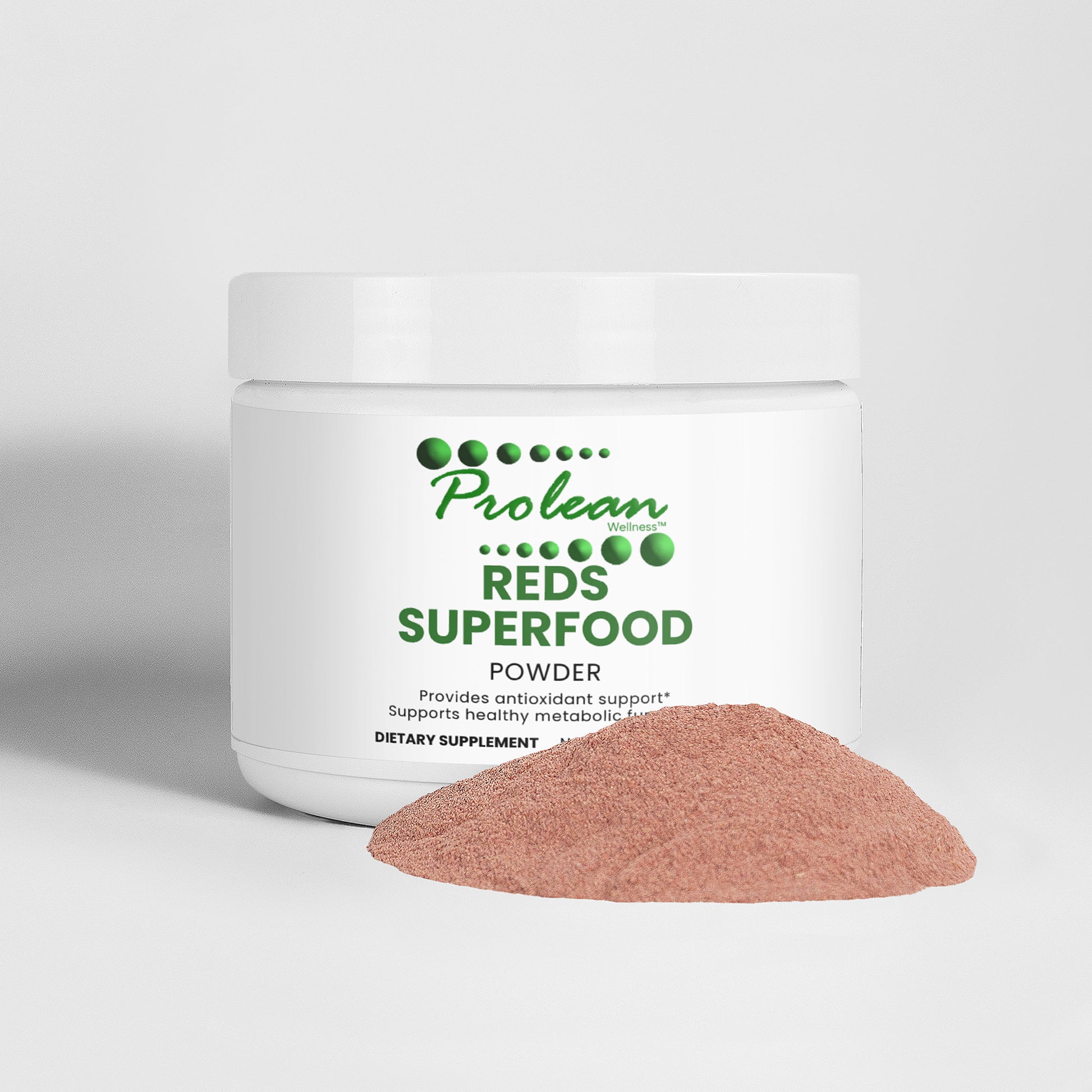 Prolean Reds Superfood - Front with Supplements