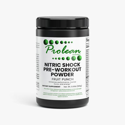 Prolean Nitric Shock Pre-Workout Fruit Punch - Front