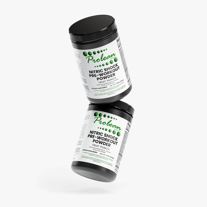 Prolean Nitric Shock Pre-Workout Fruit Punch - Multi Product Display