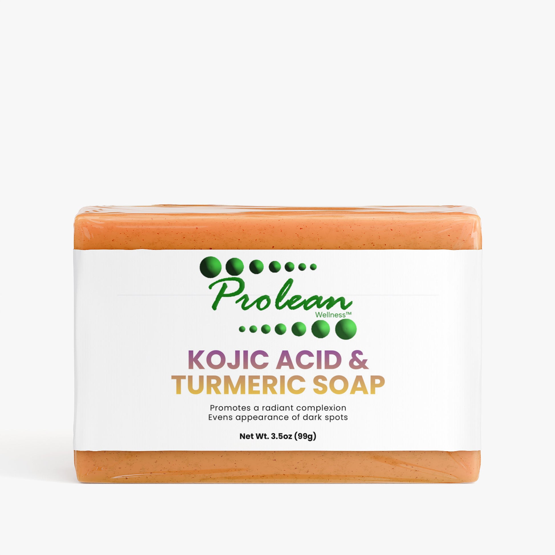 Prolean Kojic Acid Turmeric Soap - Front