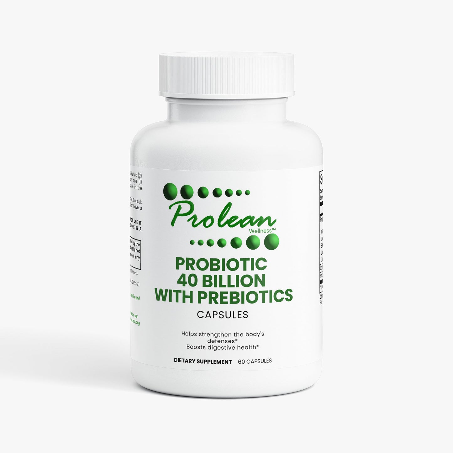 Prolean Probiotic 40 Billion - Front