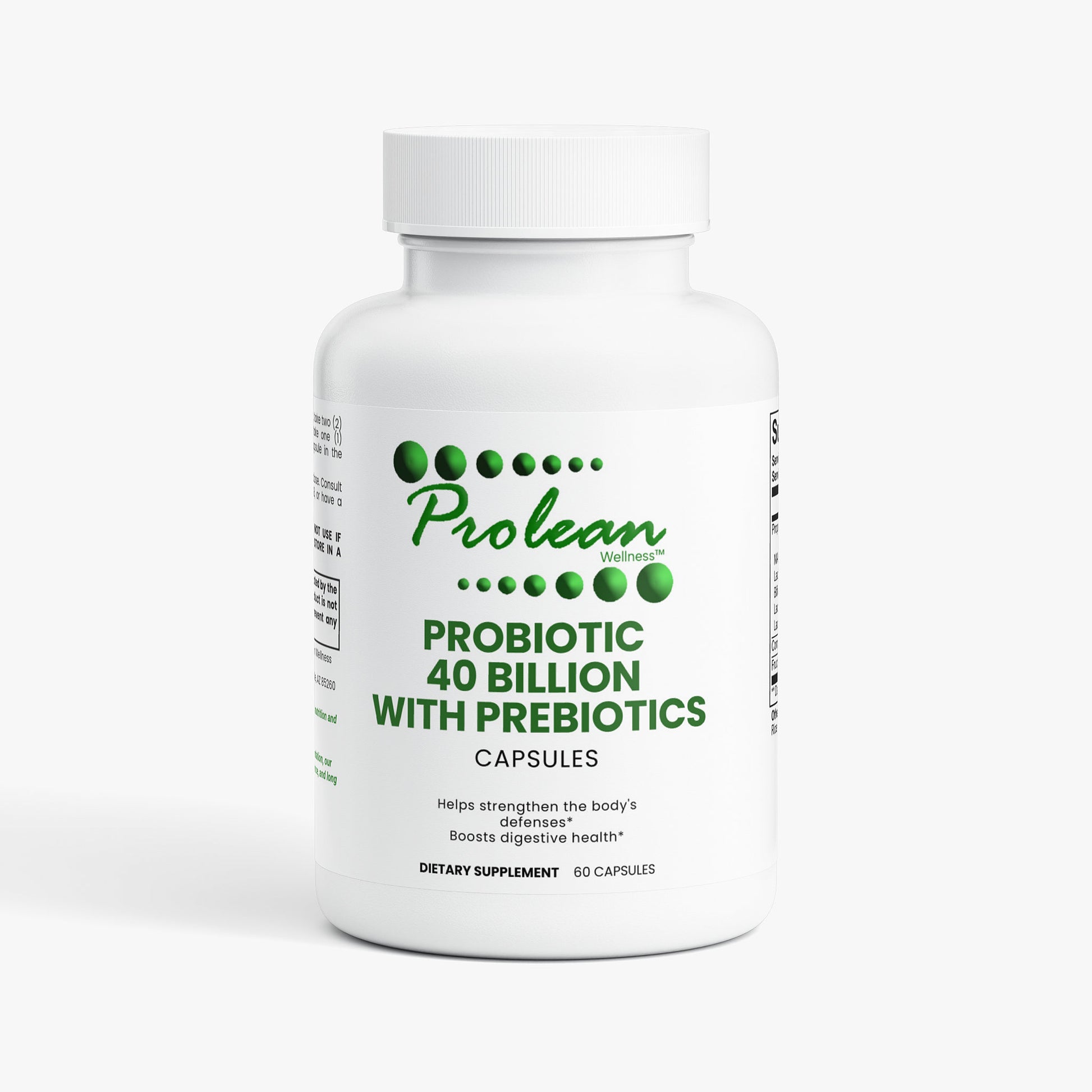Prolean Probiotic 40 Billion - Front