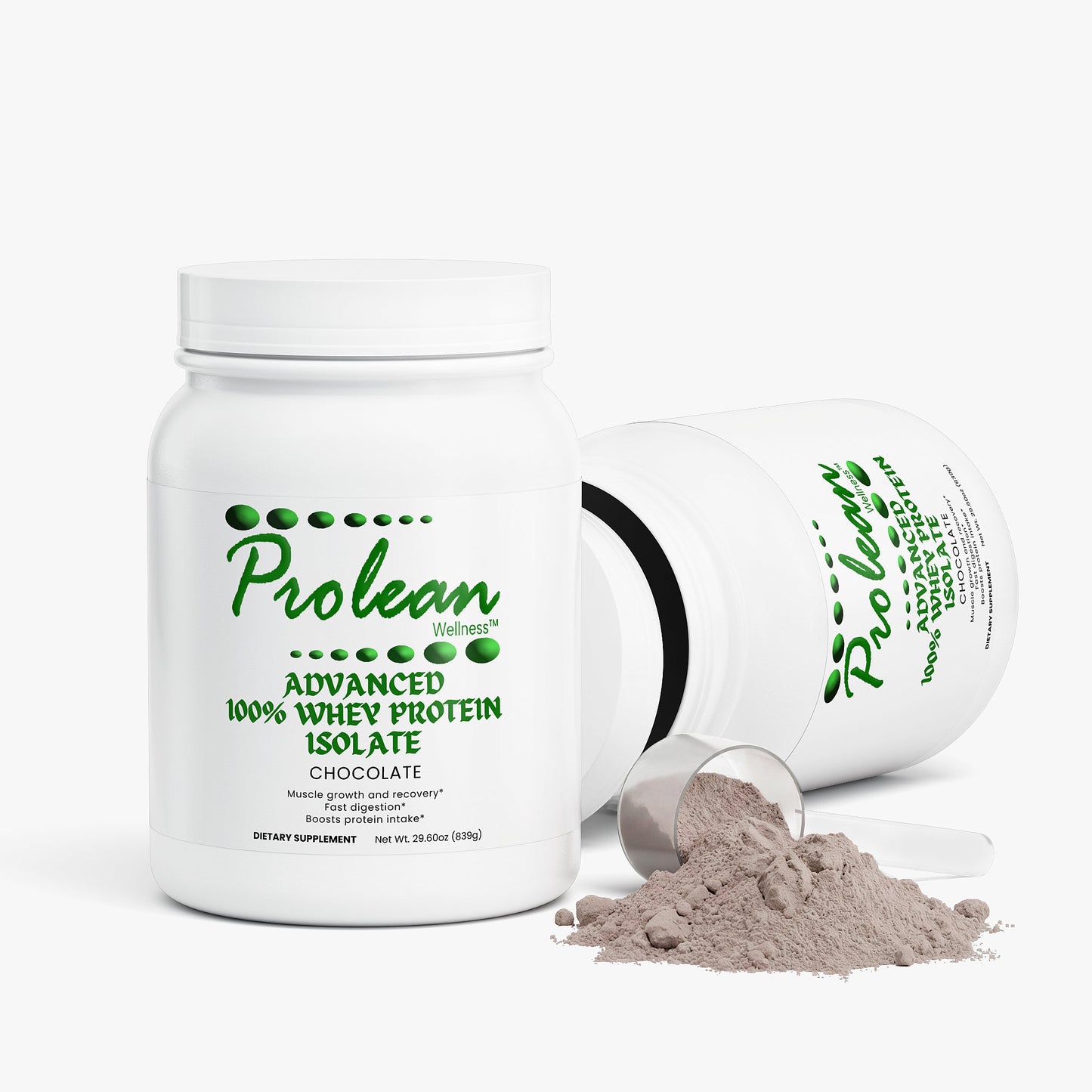 Prolean Whey Protein Isolate Chocolate - Product Display