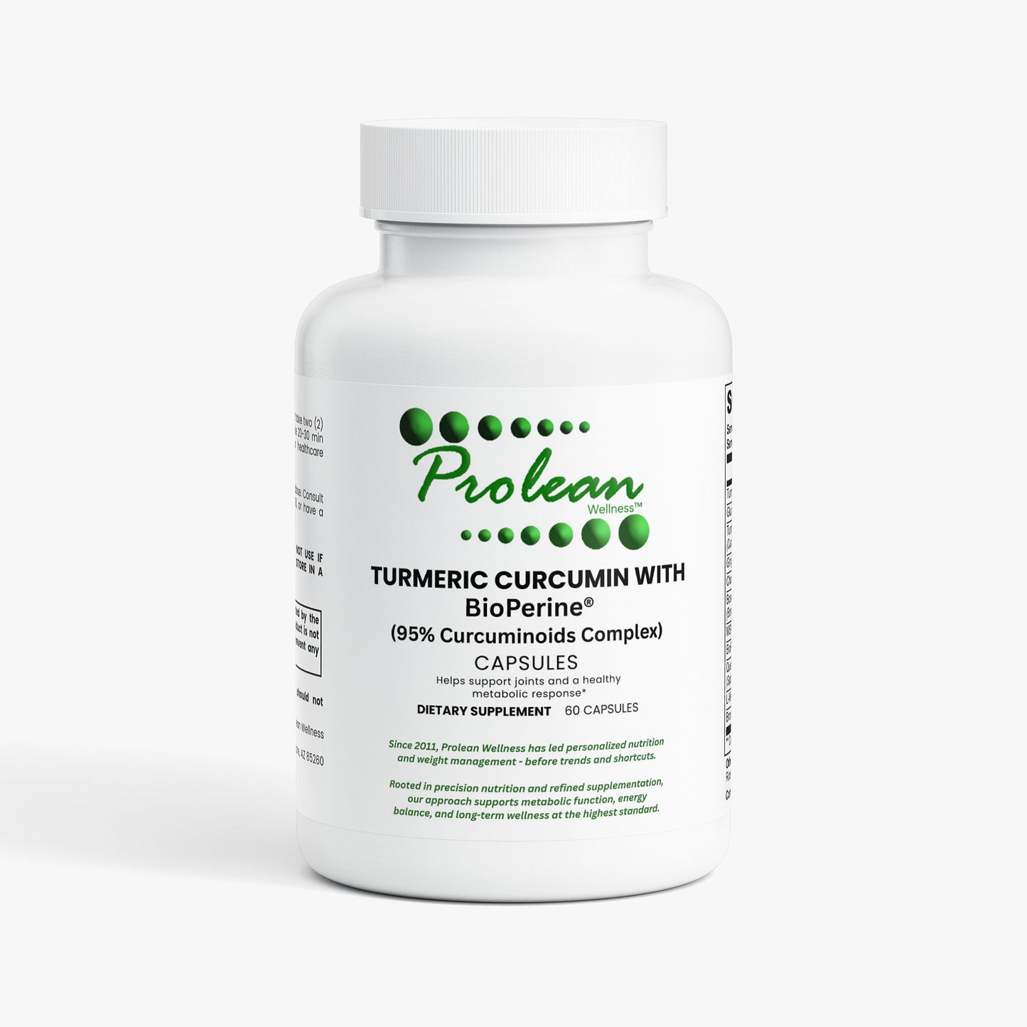 Prolean Turmeric Curcumin - Front