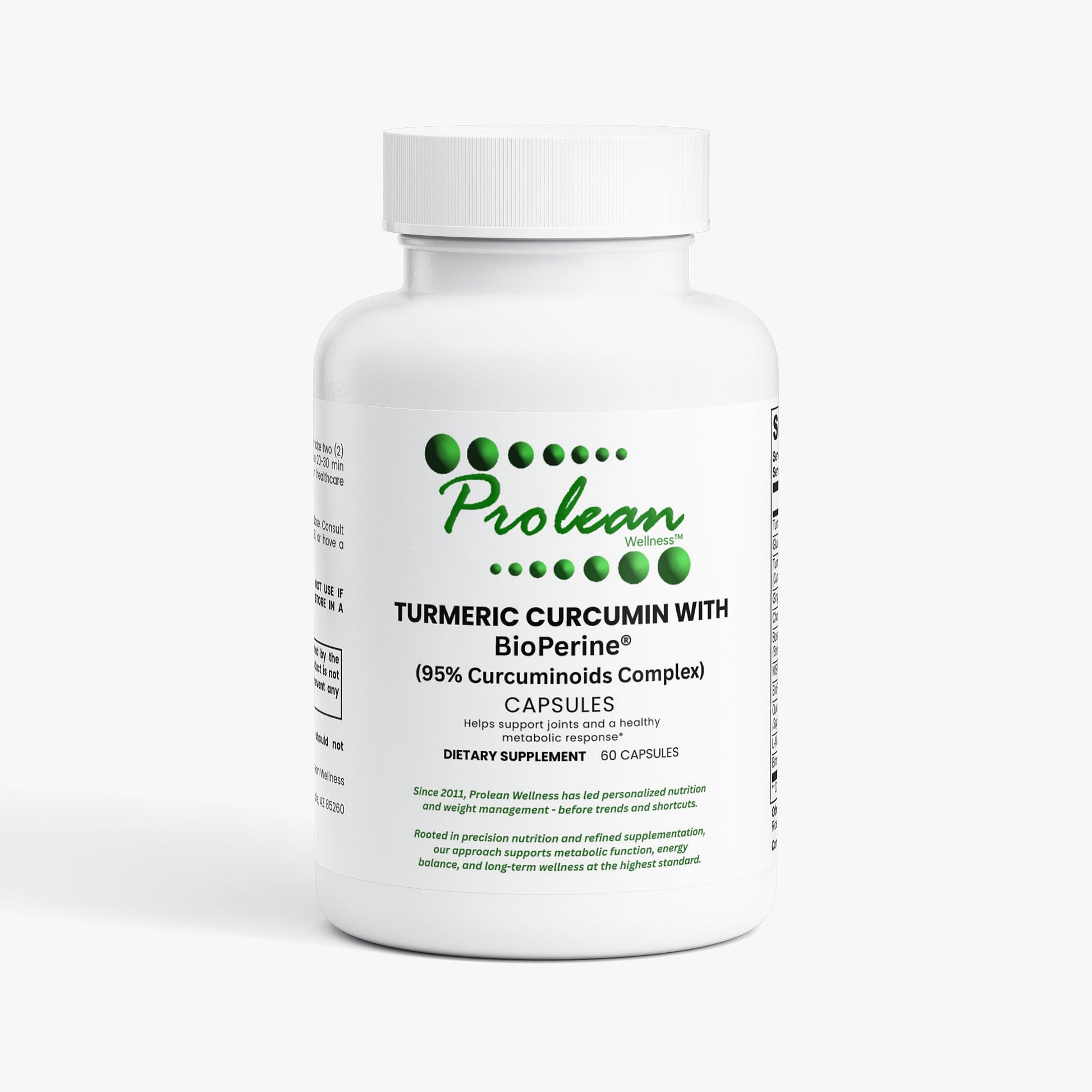 Prolean Turmeric Curcumin - Front