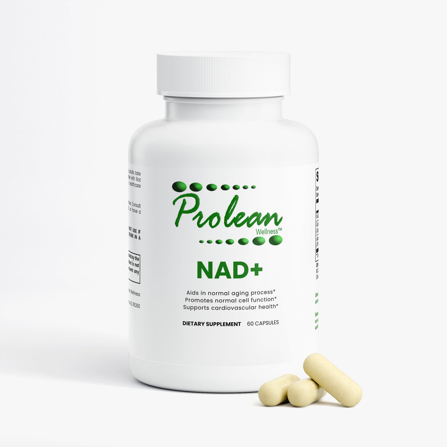 Prolean NAD+ - Front with Supplements