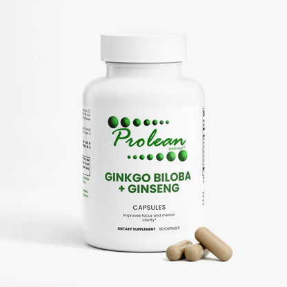 Prolean Ginkgo Biloba Ginseng - Front with Supplements