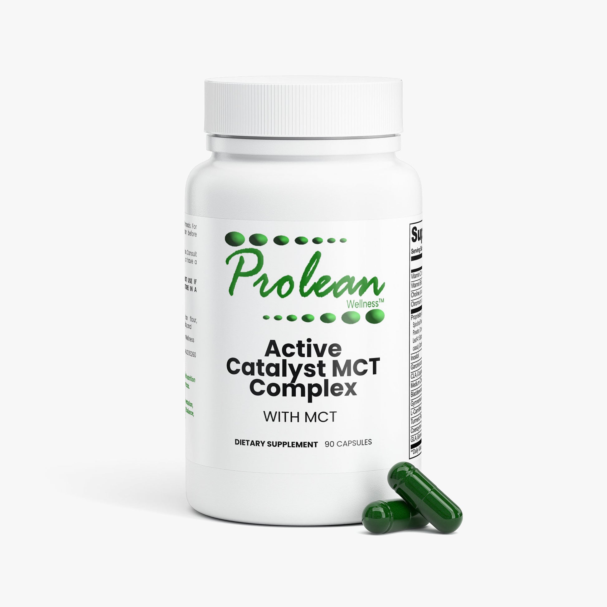 Prolean Active Catalyst MCT Complex - Front with Supplements