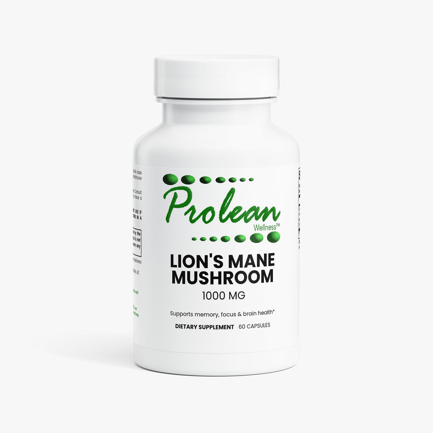 Prolean Lions Mane Mushroom - Front