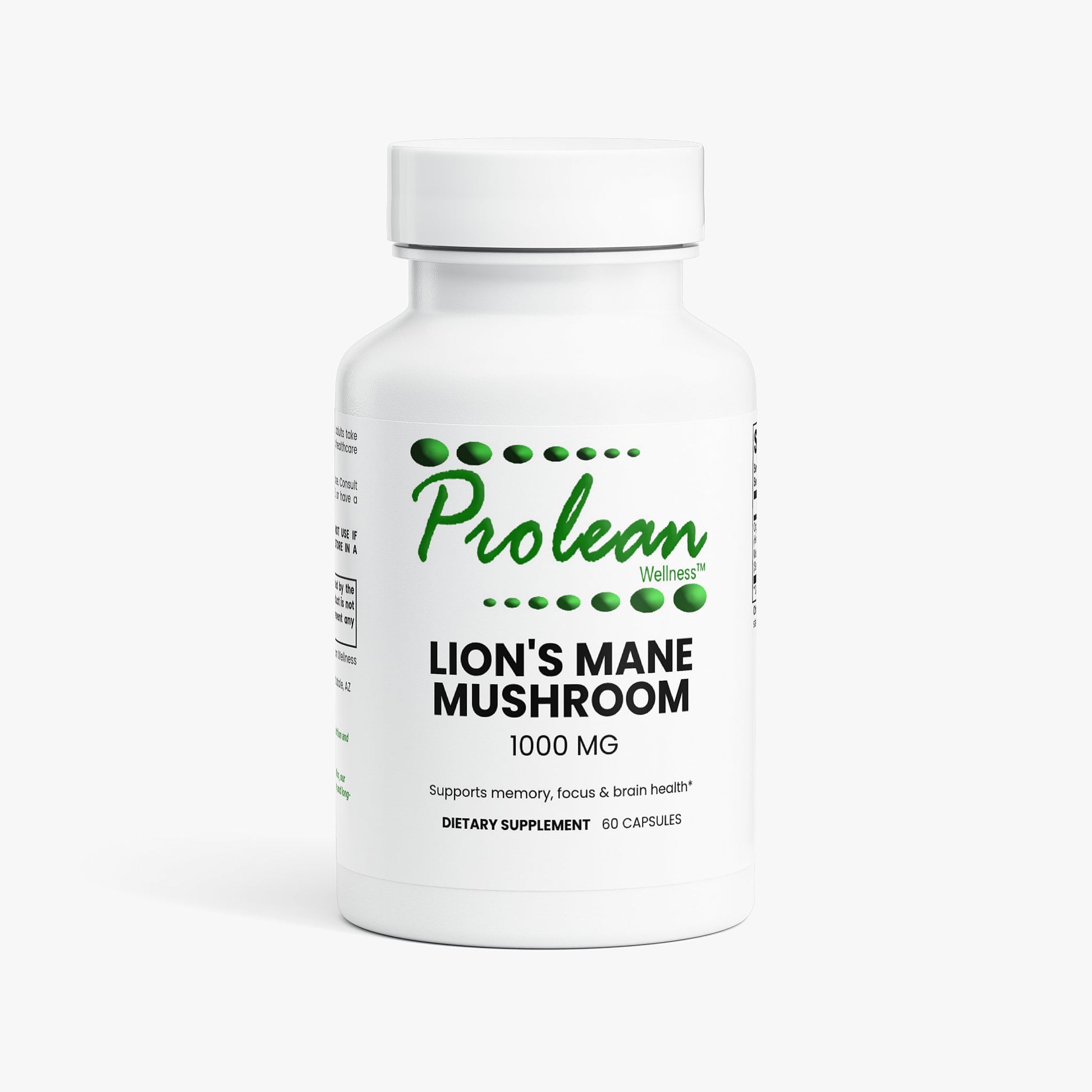 Prolean Lions Mane Mushroom - Front