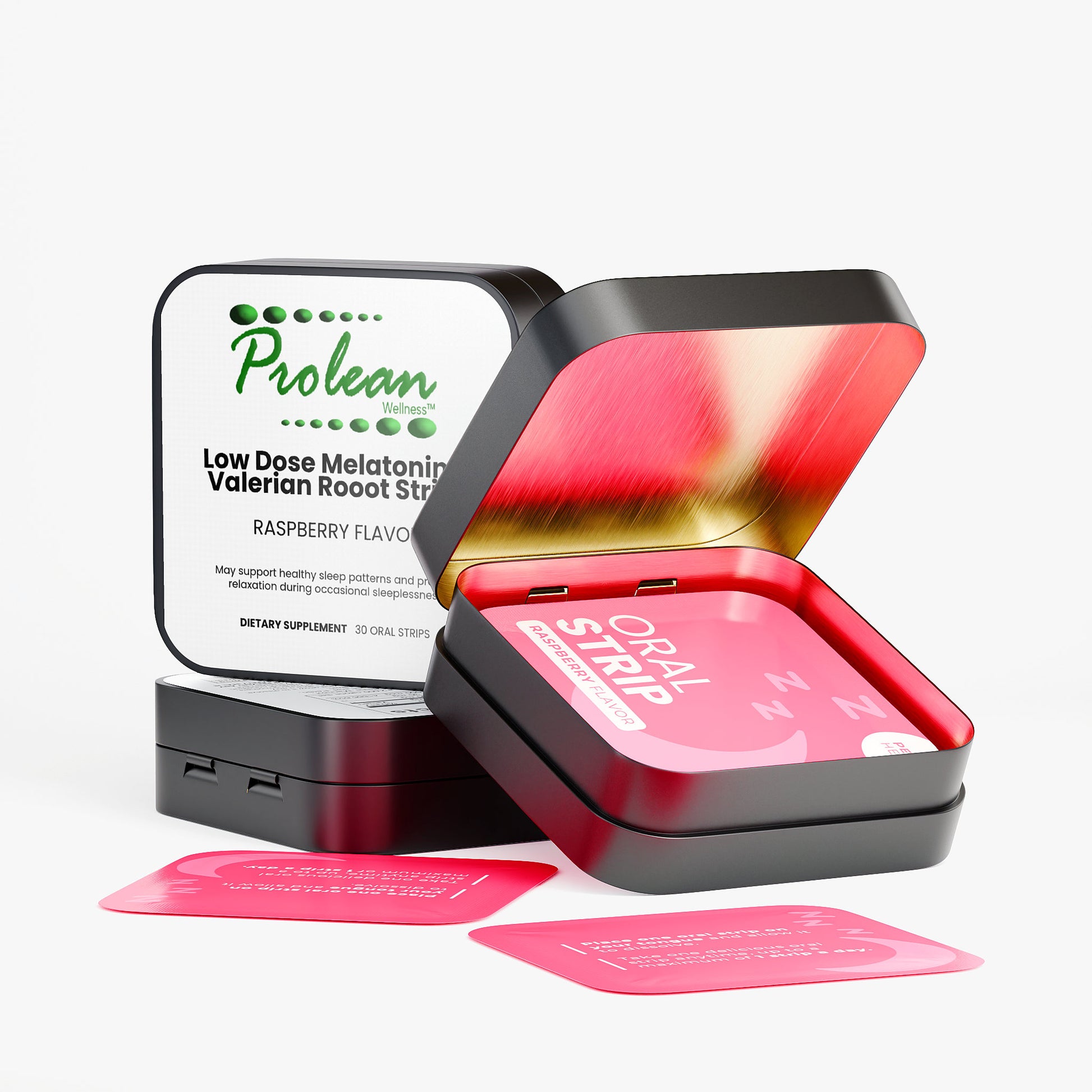 Prolean Melatonin Valerian Root Strips - Product Display
