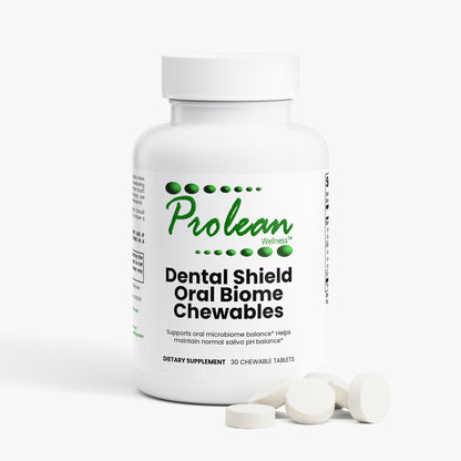 Prolean Dental Shield Oral Biome Chewables - Front with Supplements
