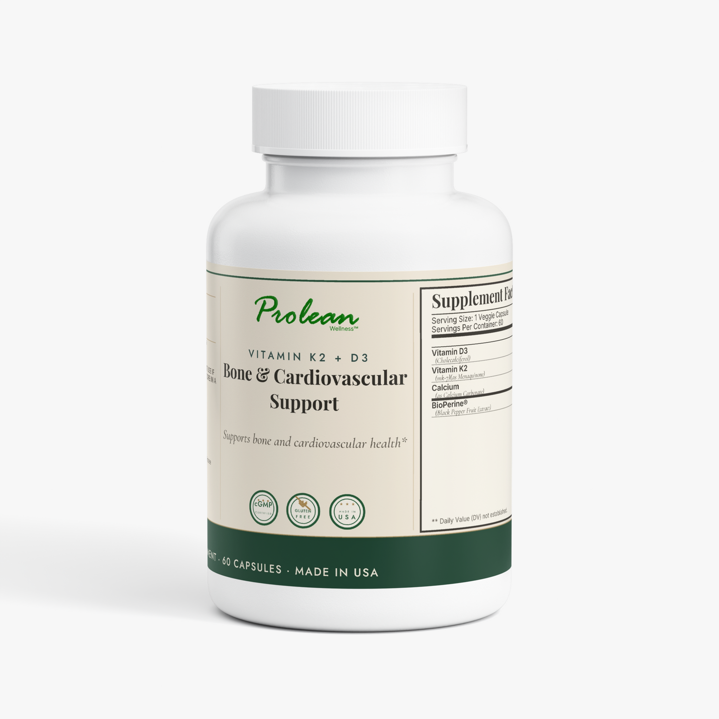 Bone & Cardiovascular Support (Vitamin K2 + D3)