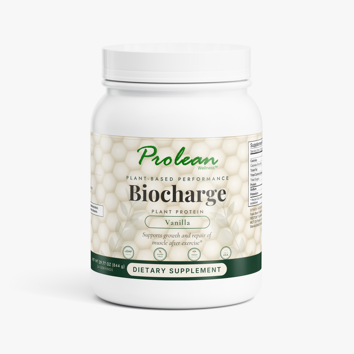 Biocharge Plant Protein (Vanilla)