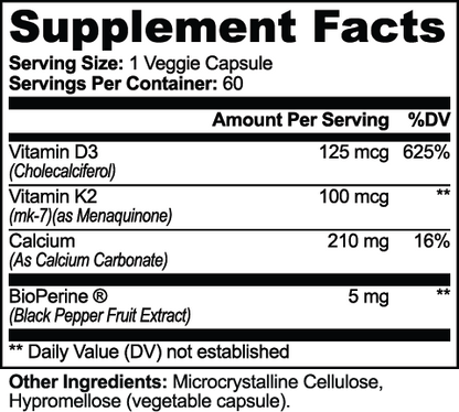 Bone & Cardiovascular Support (Vitamin K2 + D3)