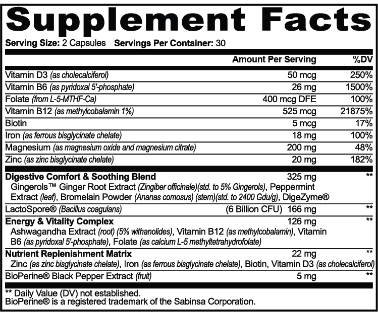 Digestive Comfort & Nutrient Complex