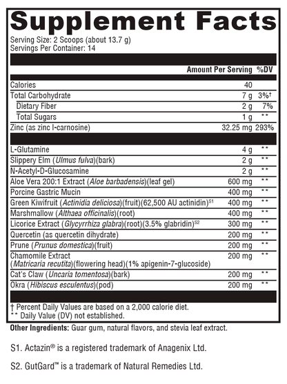 GI Balance Powder Chai 14 Servings Supplement Facts